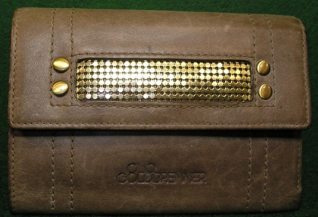 CLIO GOLDBRENNER MARTEN LEREN PORTEMONNEE/PORTEMONNEE, Handtassen en Accessoires, Ophalen of Verzenden, Gebruikt, Grijs, Overige typen