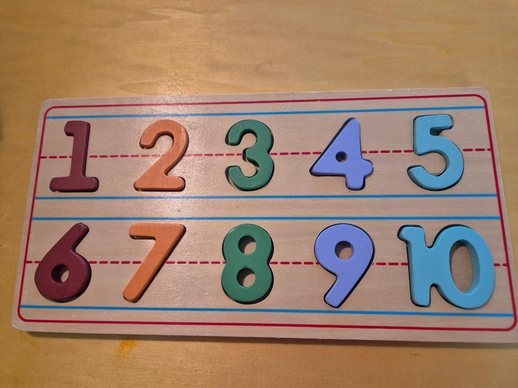 Houten speelgoed cijfers van 1 tot 10, Kinderen en Baby's, Ophalen of Verzenden