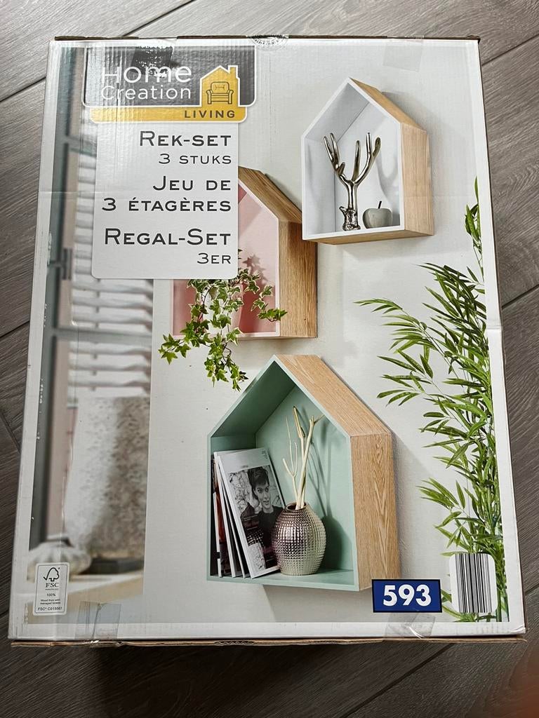 3 rekjes, home creation, Huis en Inrichting, Ophalen of Verzenden, Nieuw