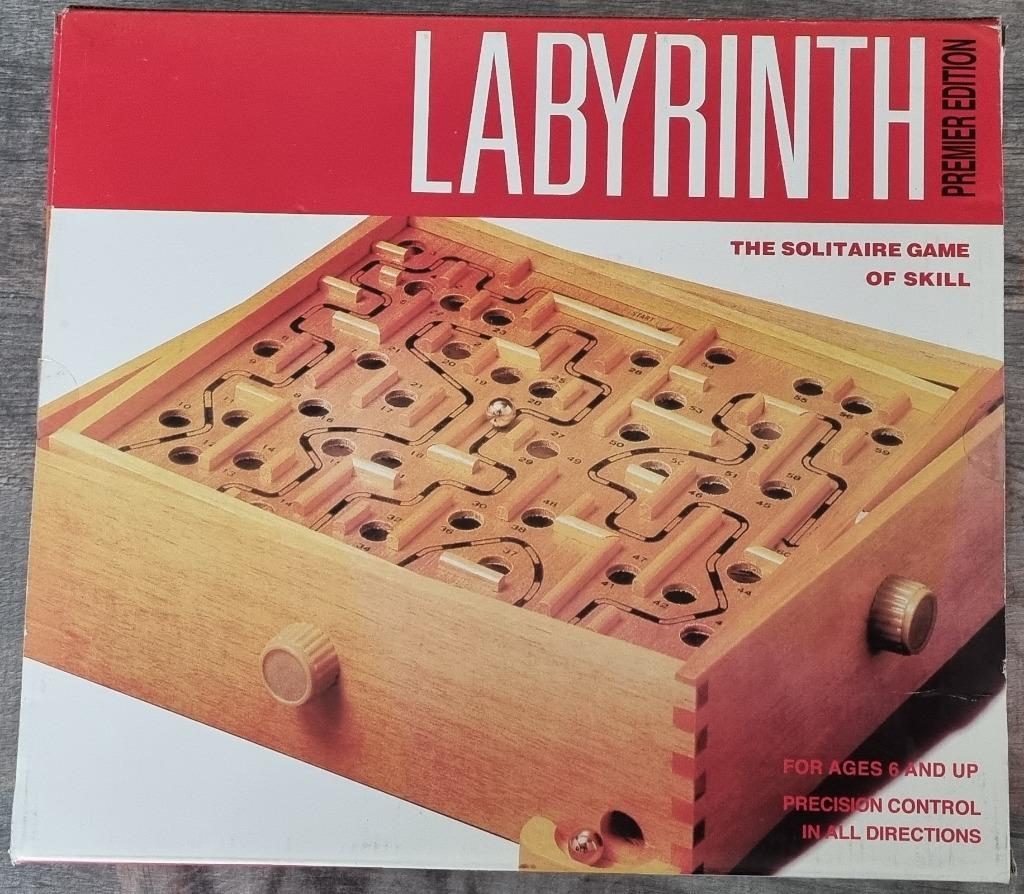 Houten spel Labyrinth - Premier Edition - 6+, Een of twee spelers, Ophalen of Verzenden, Zo goed als nieuw, Mavedro