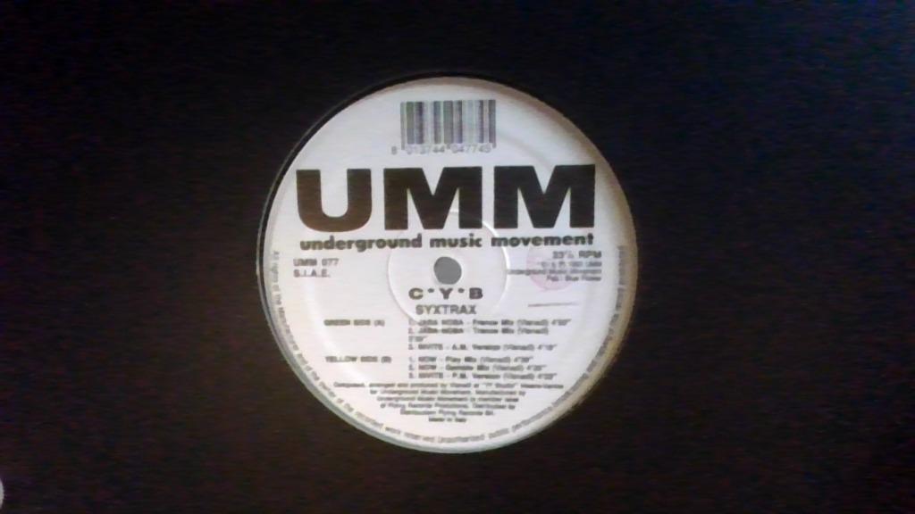 *CY*B « STRAX » (UM 077), Envoi, Comme neuf, 12 pouces, Techno ou Trance