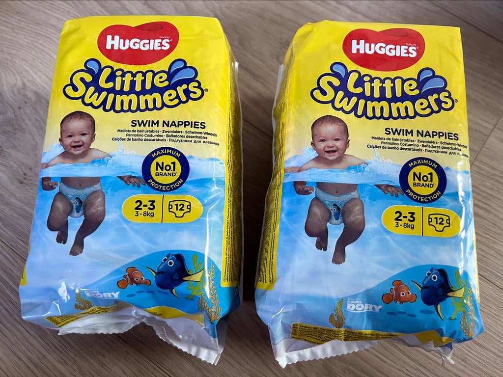 Zwemluiers maat 2-3, Kinderen en Baby's, Babykleding | Baby-zwemkleding, Ophalen, Huggies, Jongetje of Meisje, Nieuw