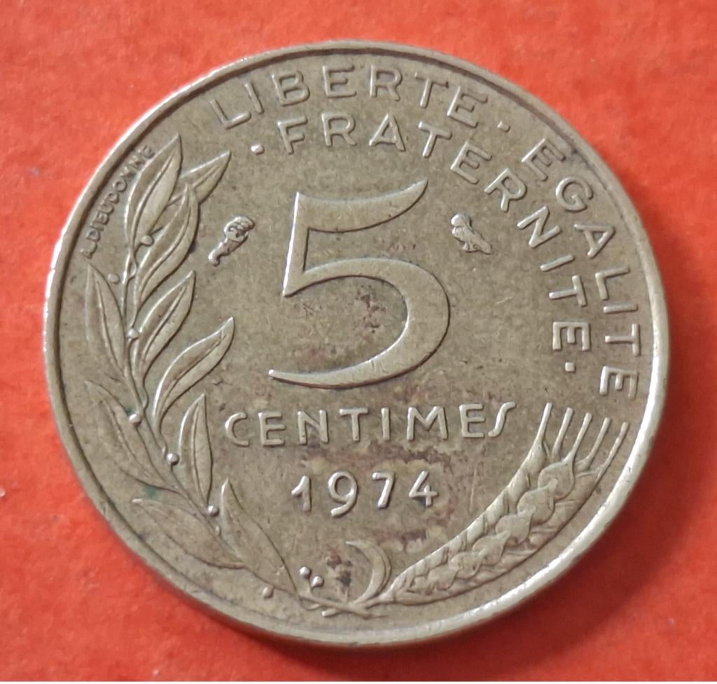 Munt Frankrijk - 5 centimes - 1974, Verzenden, Frankrijk, Losse munt