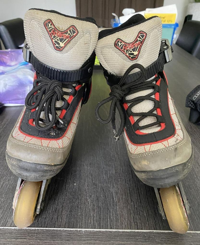 Inline skates Scorpion Stingers, maat 31-36, Sport en Fitness, Skeelers, Ophalen, Gebruikt, Kinderen, Inline skates 4 wielen