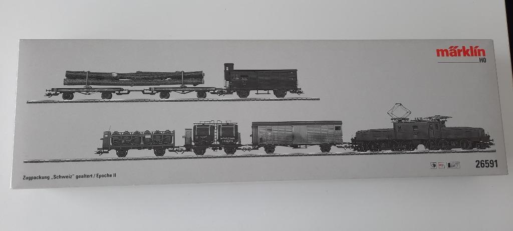 Marklin 26591 krokodil geweatherd, Enlèvement ou Envoi, Courant alternatif, Comme neuf, Set de Trains