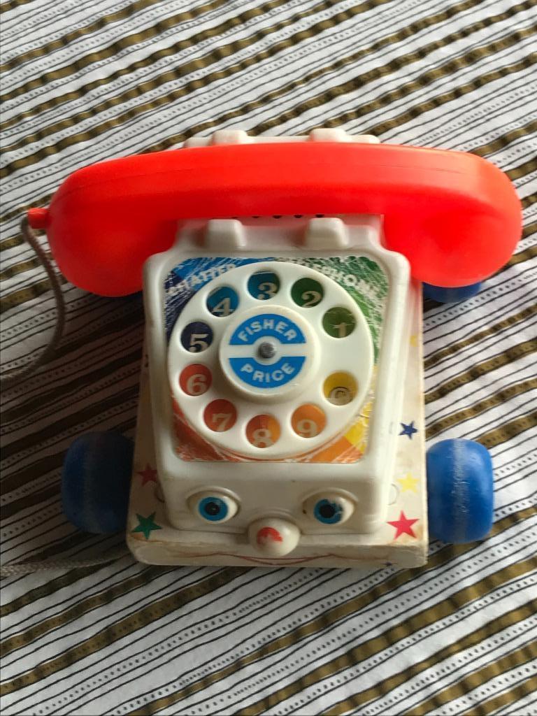 fischer price telefoon, Ophalen, Gebruikt, Duw- of Trekspeelgoed