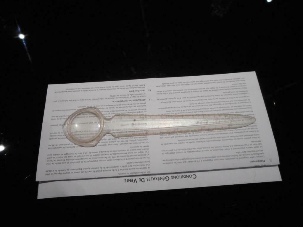 vintage plastic briefopener papiersnijder, Ophalen of Verzenden, Gebruikt