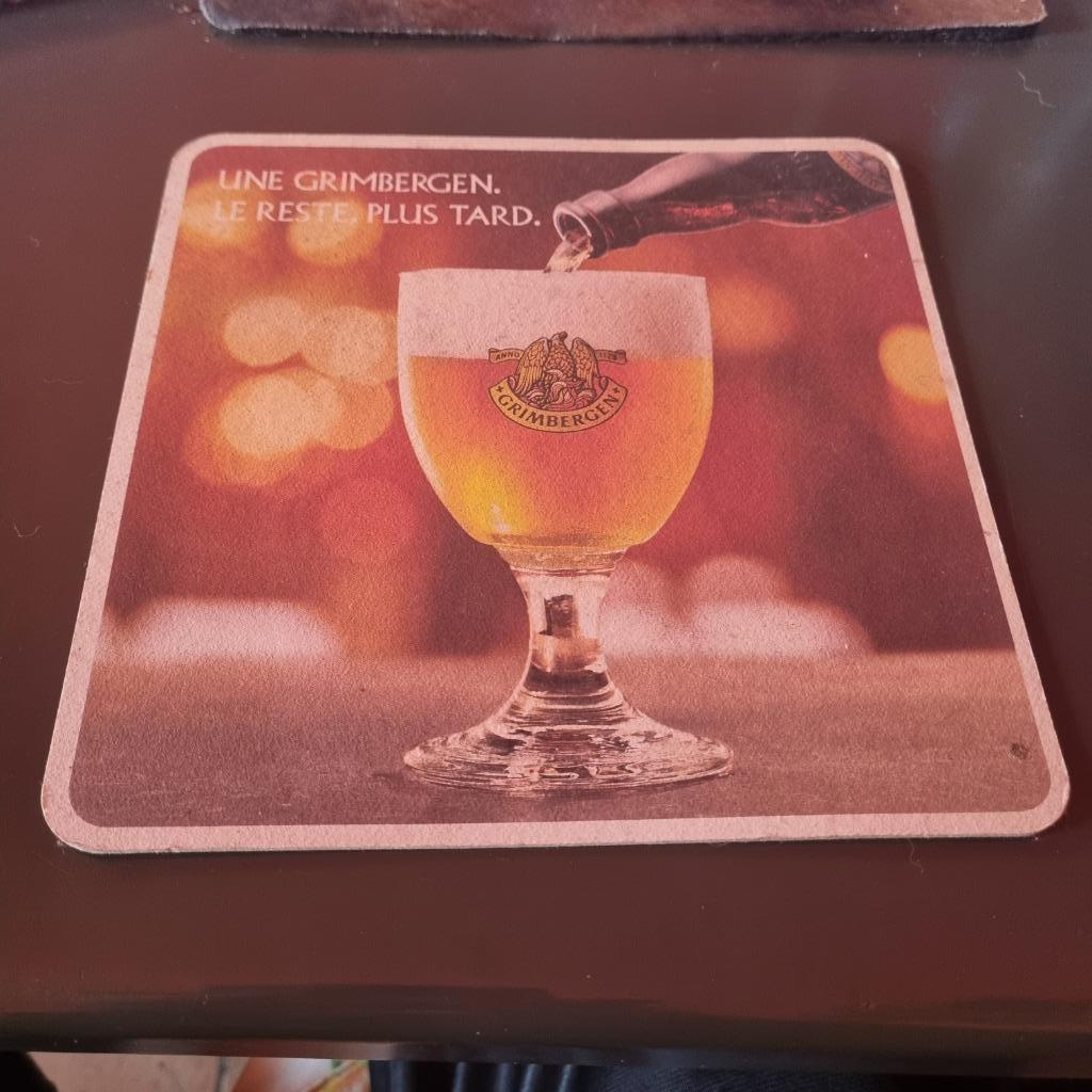 Sous Bock Grimbergen (modèle 10), Enlèvement ou Envoi, Utilisé, Sous-bock, Autres marques