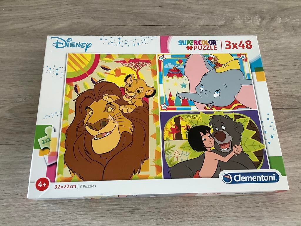 Boîte à puzzle Disney (3x48 pièces), Enlèvement ou Envoi, Comme neuf