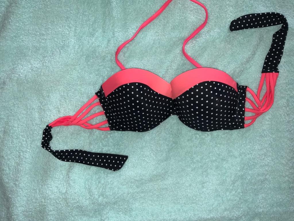 Bikini met voorgevormde cups smal, Verzenden, Nieuw, Zwart, Bikini