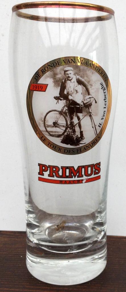 bier brouwerij glas Primus Haecht ronde vlaanderen 1919, Verzamelen, Ophalen of Verzenden, Zo goed als nieuw