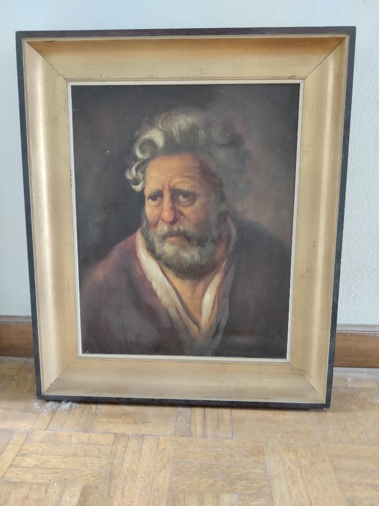 Schilderij man van Frans Schoormans, Antiek en Kunst, Ophalen