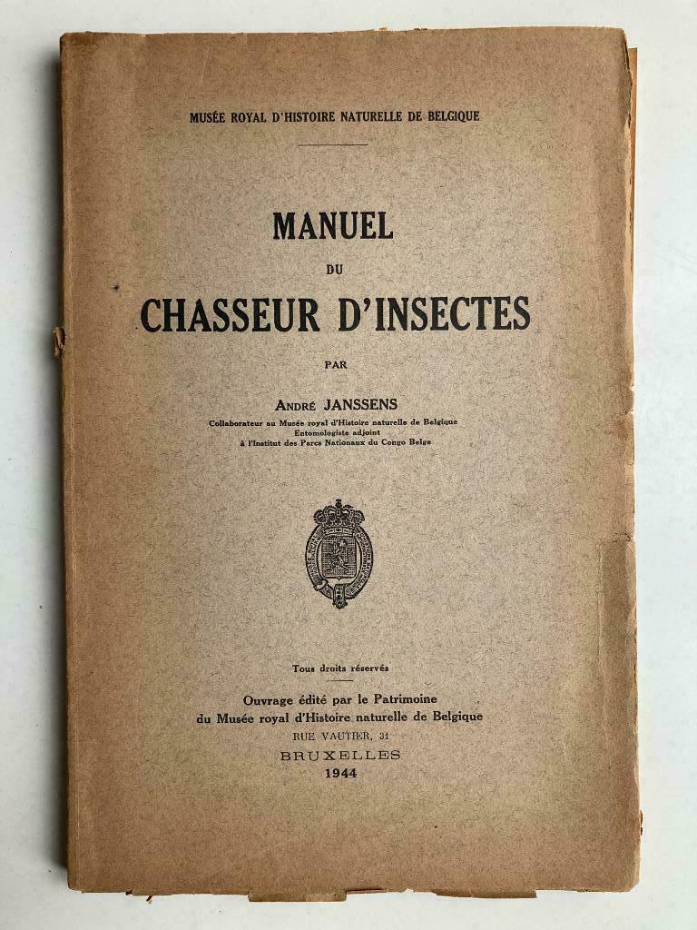 Manuel du Chasseur d'Insects par Andre Janssens, Livres, Enlèvement ou Envoi