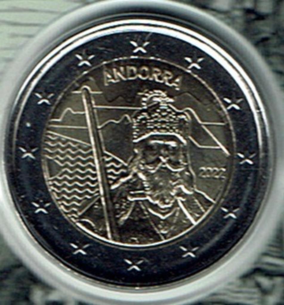 2 euro munt Andorra 2022 Legende van Karel de Grote, Verzenden, Overige landen, 2 euro, Losse munt