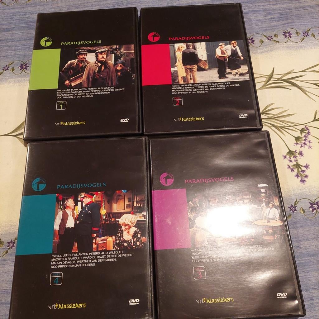 4Dvd,s paradijs vogels 4 Dvd,s vrt klassieker, Ophalen of Verzenden, Zo goed als nieuw