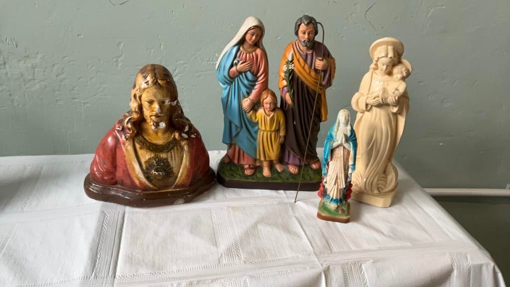 Religieuze beelden 20 euro samen, Ophalen