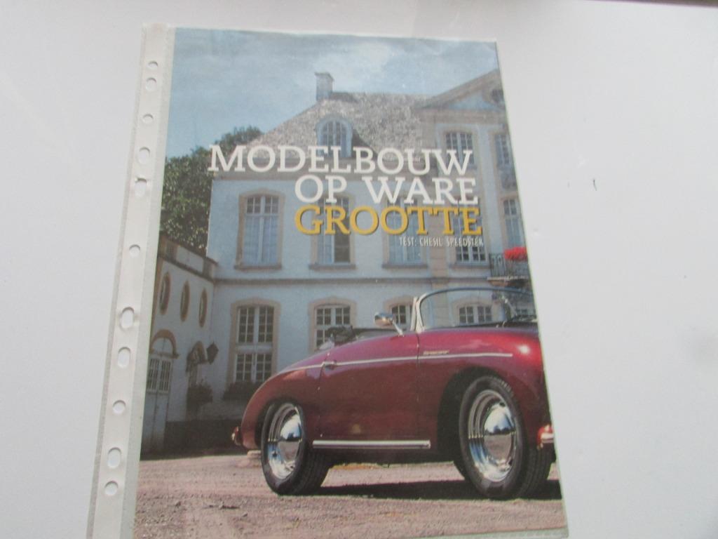 PORSCHE, Folder MODELBOUW OP WARE GROTE, CHESIL SPEEDSTER, Livres, Autos | Brochures & Magazines, Utilisé, Porsche, Enlèvement ou Envoi