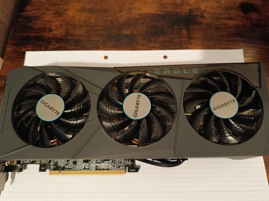 Gigabyte GeForce RTX 3070Ti Eagle OC 8G, Informatique & Logiciels, Enlèvement ou Envoi, GDDR6, PCI-Express 4, Comme neuf