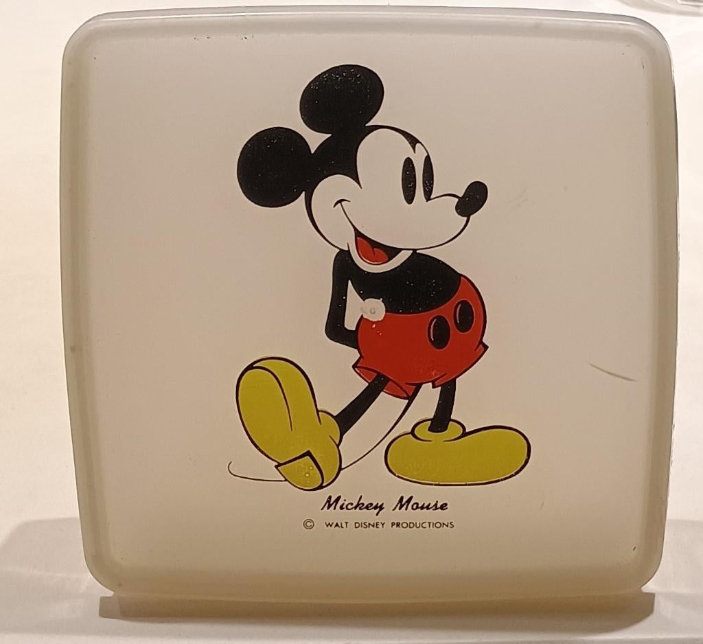 Vintage Tupperware lunchbox Mickey Mouse - made in USA, Verzamelen, Ophalen, Mickey Mouse