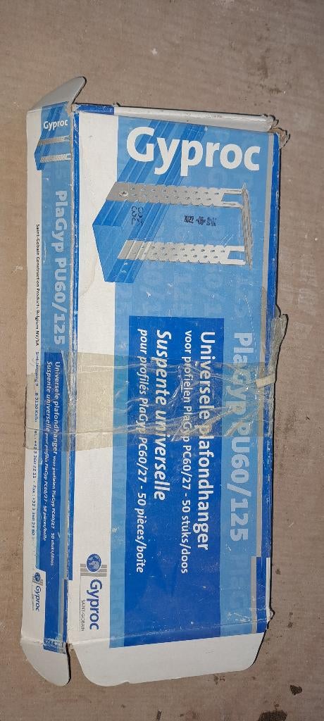 gyproc universele plafondhanger (19), PV60/120 ( 3stuks), Ophalen, Nieuw, 100 tot 250 mm, Overige typen