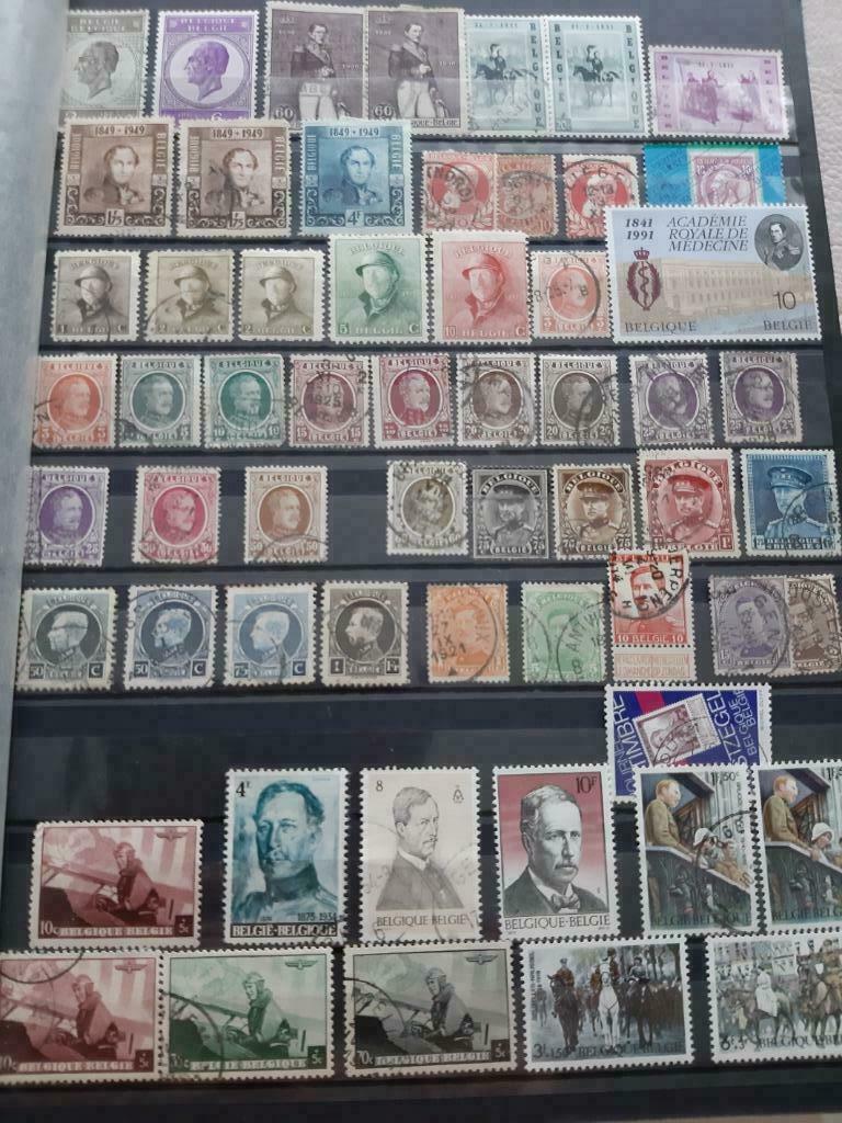 Thème Timbres Famille Royale Belgique, Enlèvement ou Envoi, Autre, Oblitéré, Maison royale