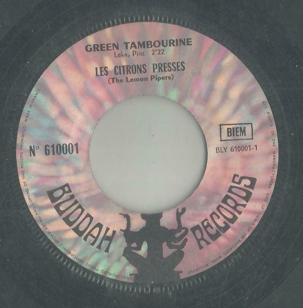 Les Citrons Presses – Green tambourine / No help from me, Enlèvement ou Envoi, Single, Utilisé, Pop