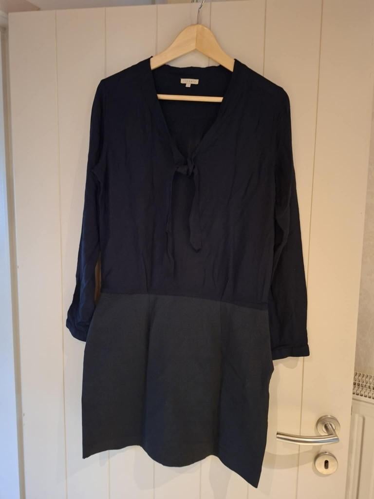 blauw kleed tinsels S, Ophalen of Verzenden, Zo goed als nieuw, Maat 36 (S), Tinsels