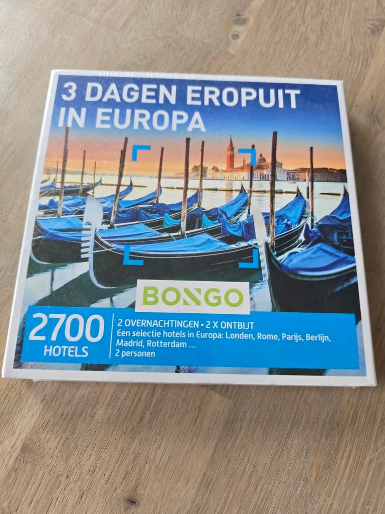 Ongeopende en niet geregistreerde Bongo bon 3 dagen Europa, Tickets & Billets