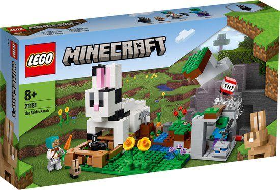 LEGO Minecraft 21181 De konijnenhoeve nieuw, Ophalen of Verzenden, Nieuw, Complete set, Lego