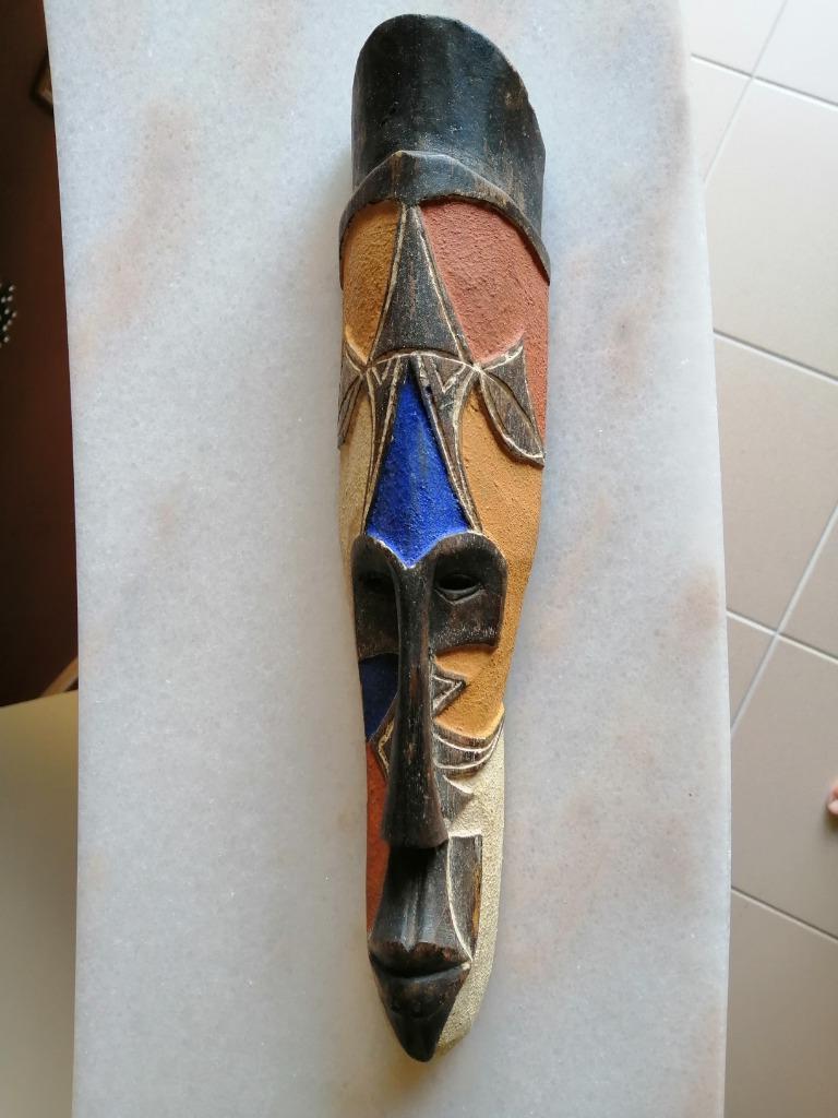 Afrikaans masker : L 32cm x B 8 cm, Ophalen