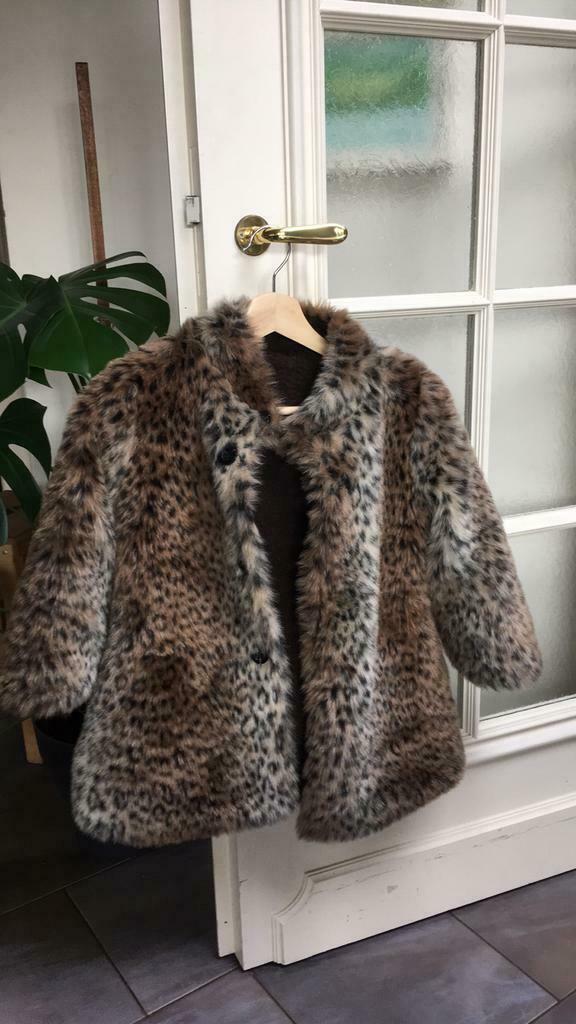 Kenzo jas 122 (?) luipaardprint dubbelzijdig, Kinderen en Baby's, Ophalen, Jas