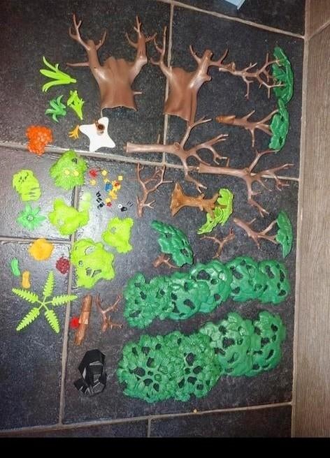 Lot d accessoires plateaux arbres playmobil, Enlèvement ou Envoi, Comme neuf
