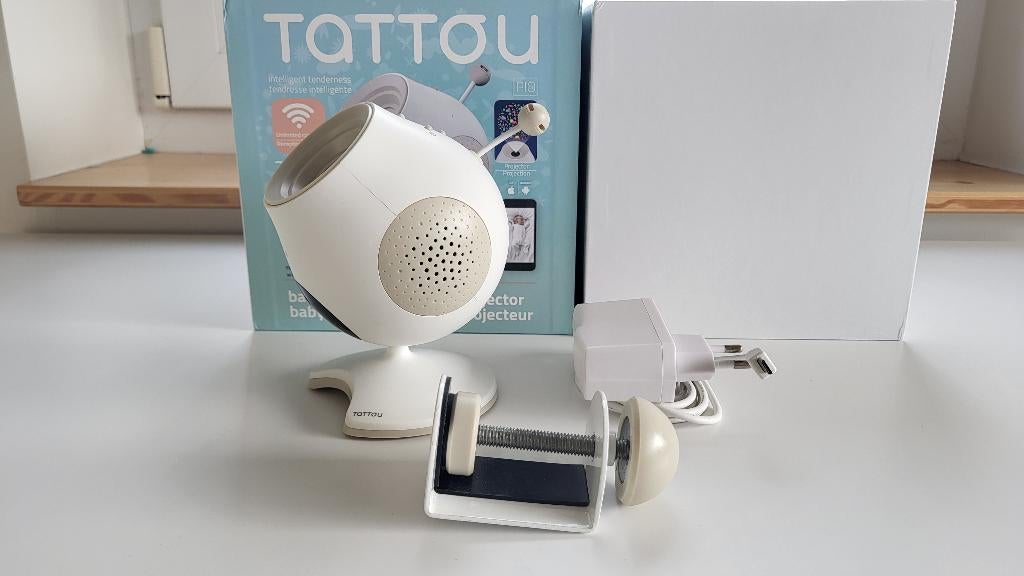 Moniteur pour bébé TATTOU PIO + caméra + projecteur, Enlèvement ou Envoi, Utilisé, Moins de 100 mètres, Digital