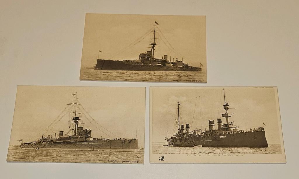 Marine Postkaarten - Raphael Tuck's "Ironclads" & "French Na, Verzamelen, Ophalen of Verzenden, Voor 1920, Ongelopen, Engeland