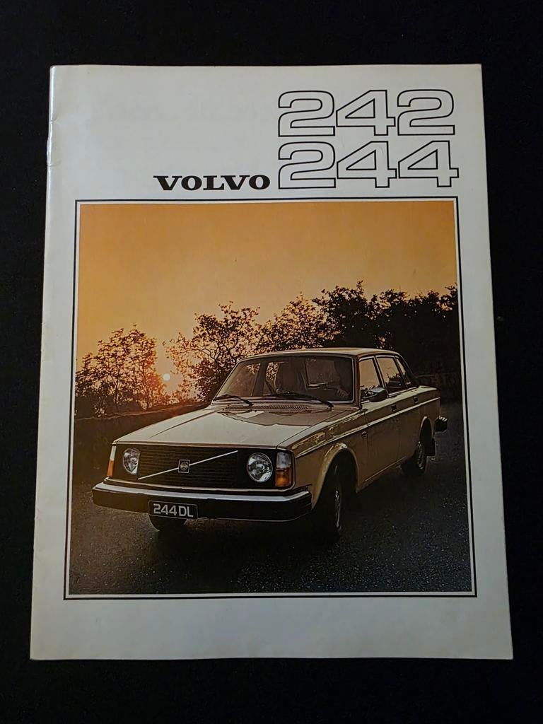 Brochure Volvo 242 244 1976, Ophalen of Verzenden, Volvo