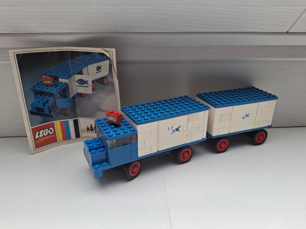Lego 375 ( 375-3 ) Refrigerator Truck and Trailer 1971, Kinderen en Baby's, Speelgoed | Duplo en Lego, Lego, Ophalen of Verzenden