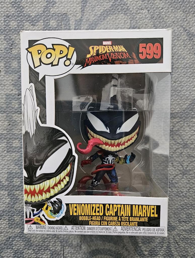 Funko Pop! Venomized Captain Marvel (599) Spider-Man / Venom, Ophalen, Nieuw