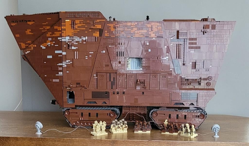 Lego, Sandcrawler, Star Wars, MOC, éclairage, Enlèvement, Neuf, Ensemble complet, Lego