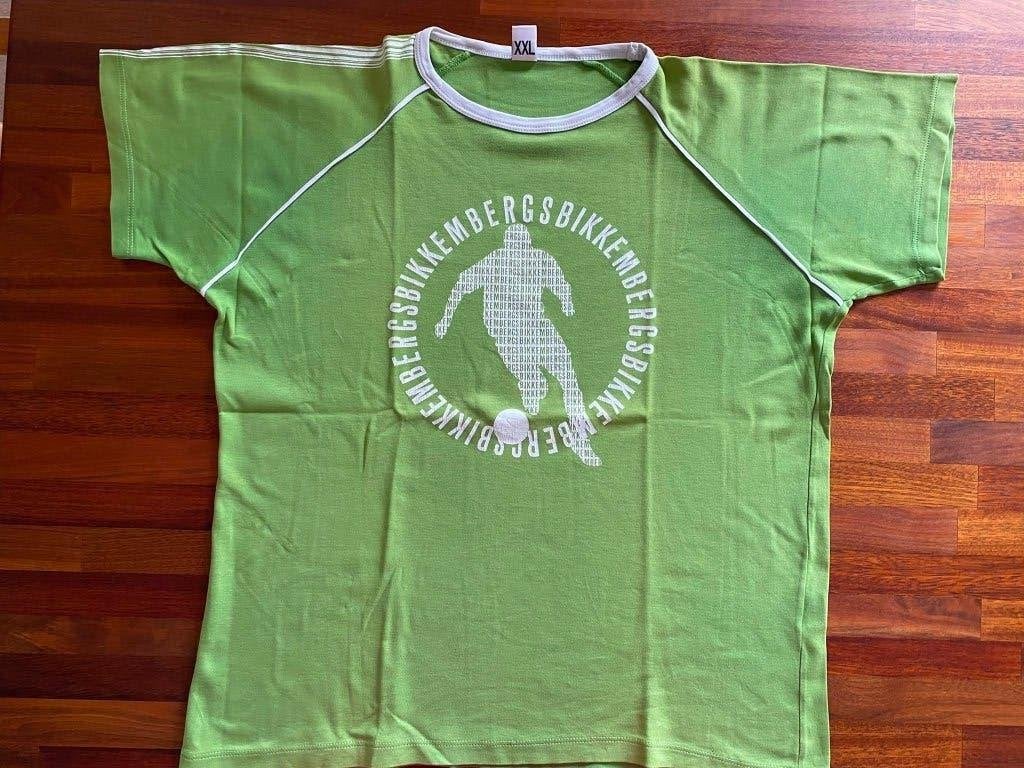 Dirk Bikkembergs 2x ! authentiek zeldzaam vintage Tshirt XXL, Overige maten, Ophalen of Verzenden, Zo goed als nieuw, Groen