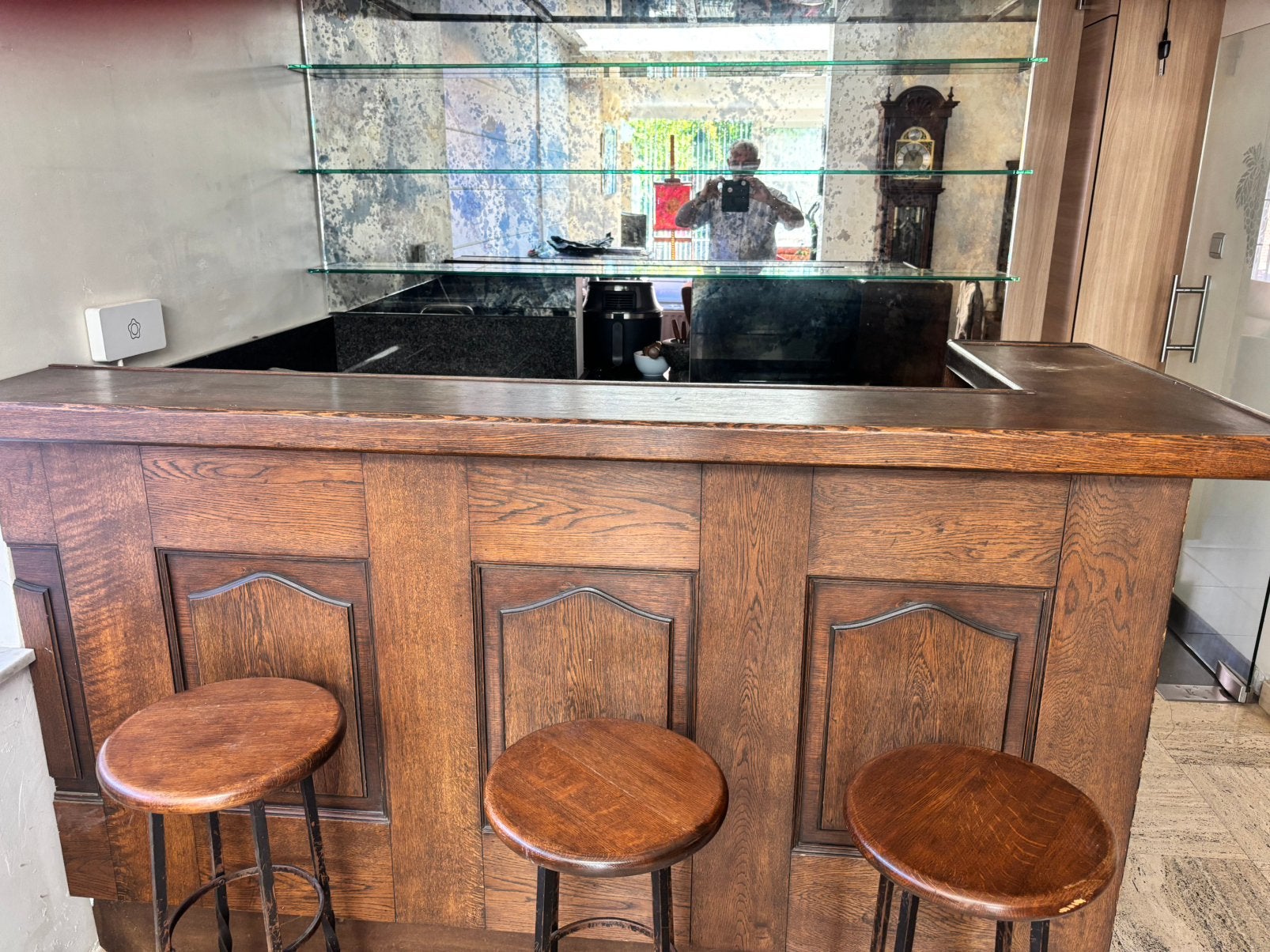 Bar, Huis en Inrichting, Ophalen, Gebruikt, Inclusief barstoelen