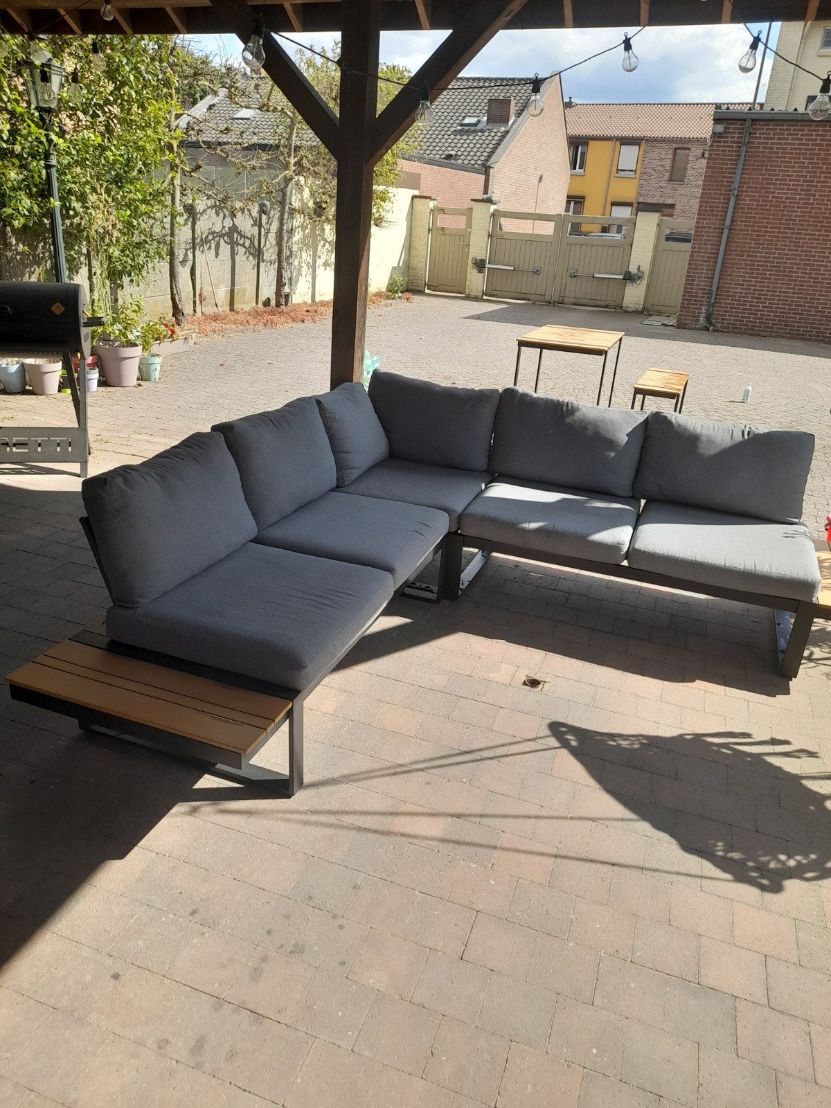 Compleet loungeset ( merk Vinci ), Tuin en Terras, Tuinsets en Loungesets, Ophalen, Gebruikt, Aluminium, Loungeset