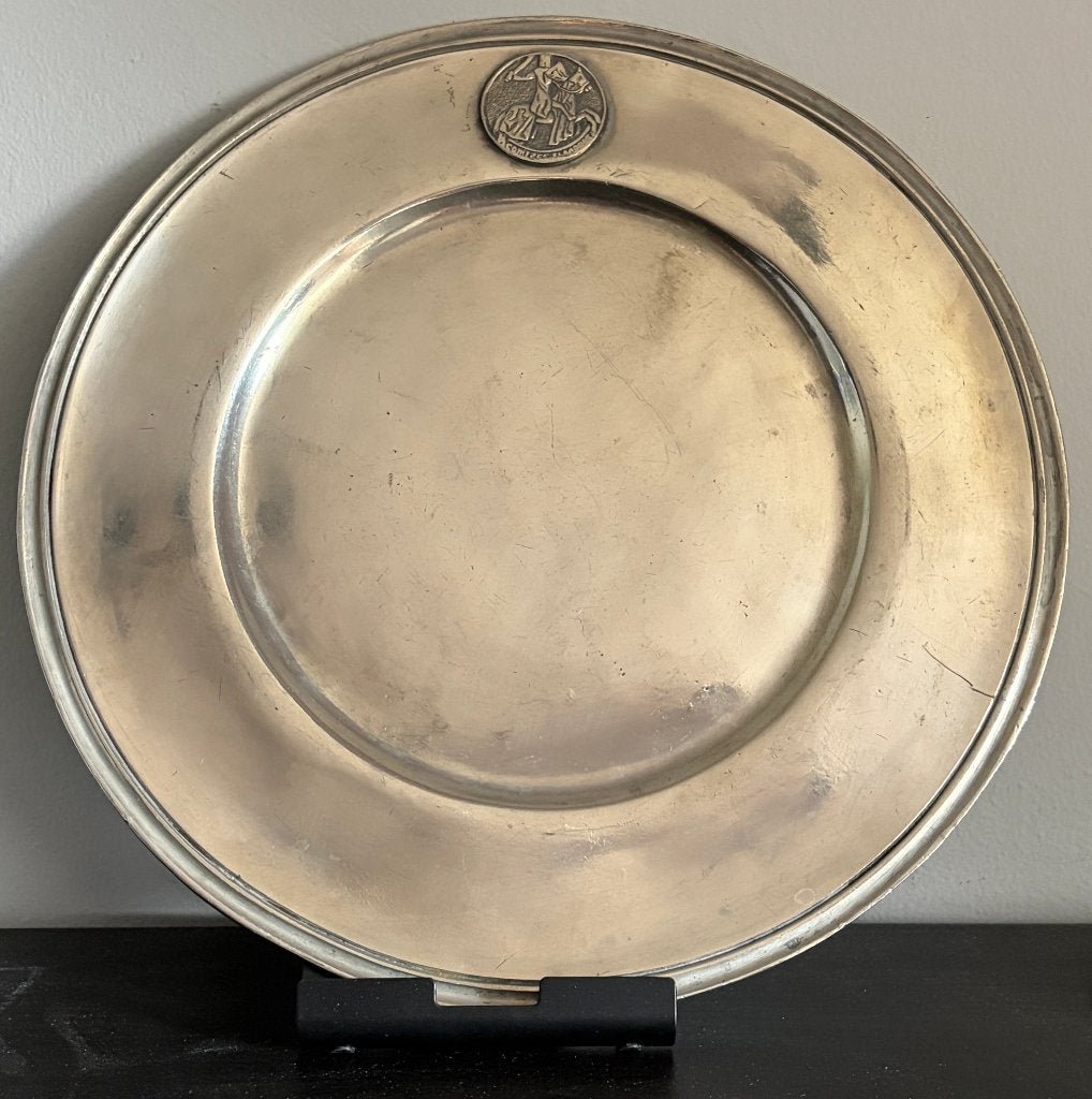 Rare Assiette Finstain Les Potstainiers Hutois Etain, Antiquités & Art, Enlèvement ou Envoi