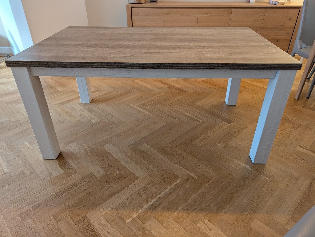 Ensemble de meubles en bon état, Maison & Meubles, Salles à manger complètes, Enlèvement, Utilisé, Contemporain - Chêne gris, Moins de 4 chaises