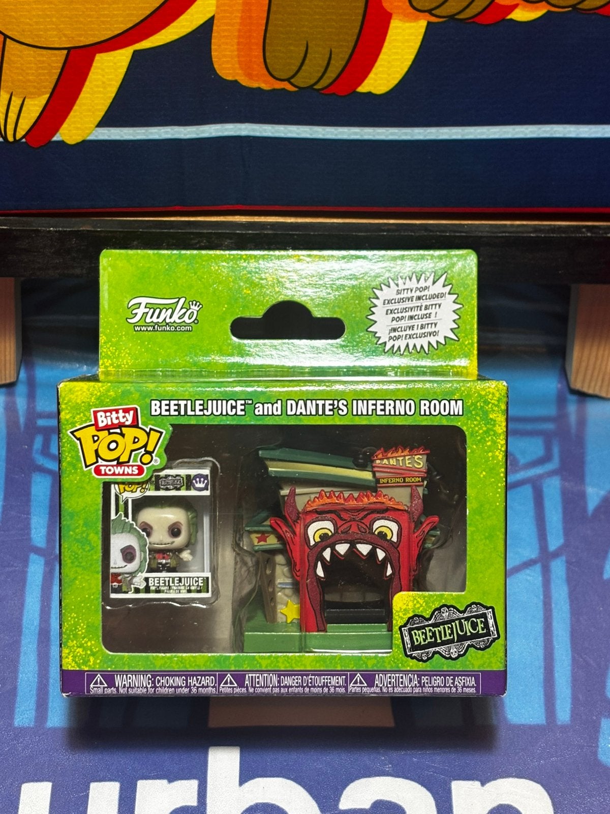 Figurine Funko Bitty Pop! Towns Beetlejuice, Enlèvement ou Envoi, Comme neuf