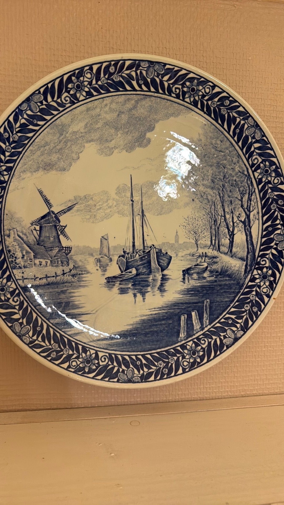 2 borden delfts blauw porcelein, Ophalen