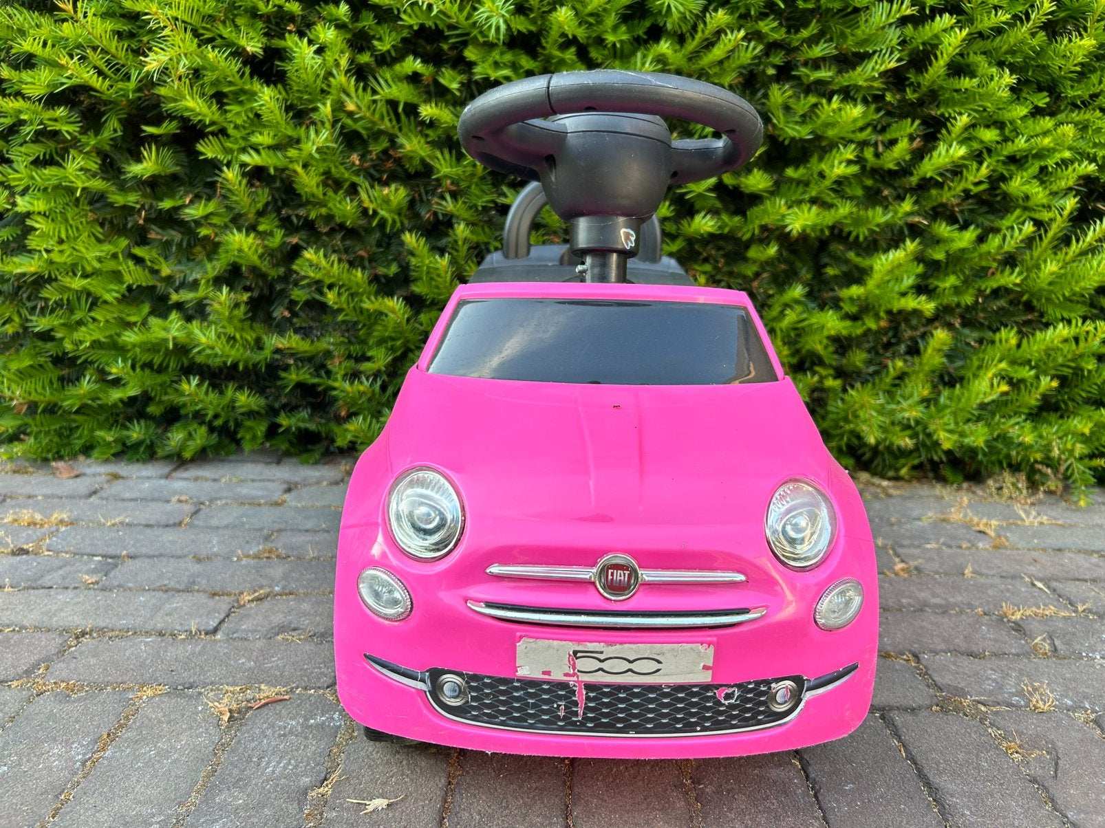 Roze Fiat 500 loopauto voor kinderen, Ophalen, Zo goed als nieuw