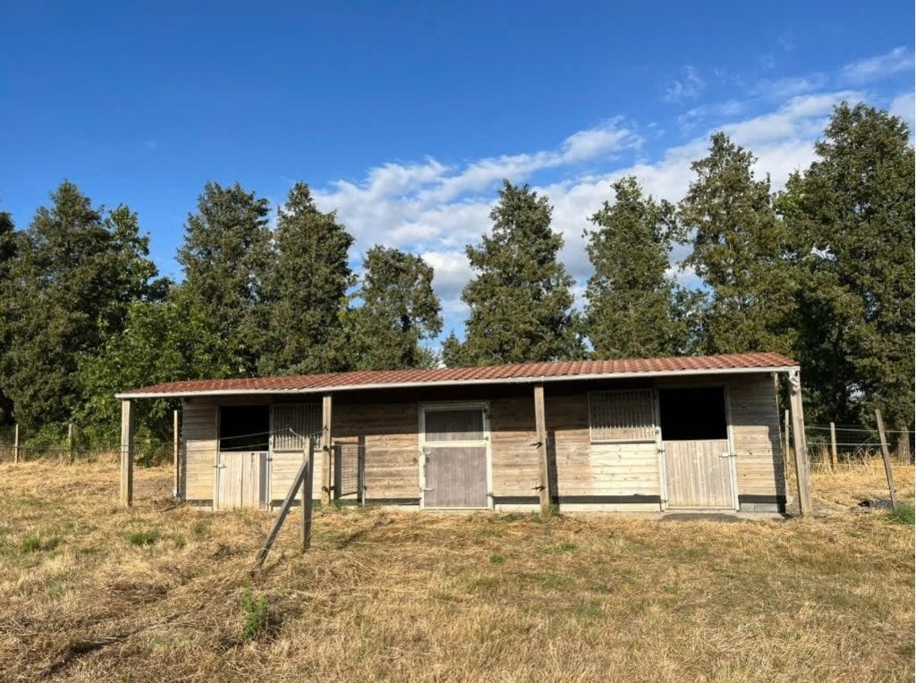 Omheinde paardenweide met stallen in Sint-Maria-Latem, Ventes sans courtier, 1500 m² ou plus