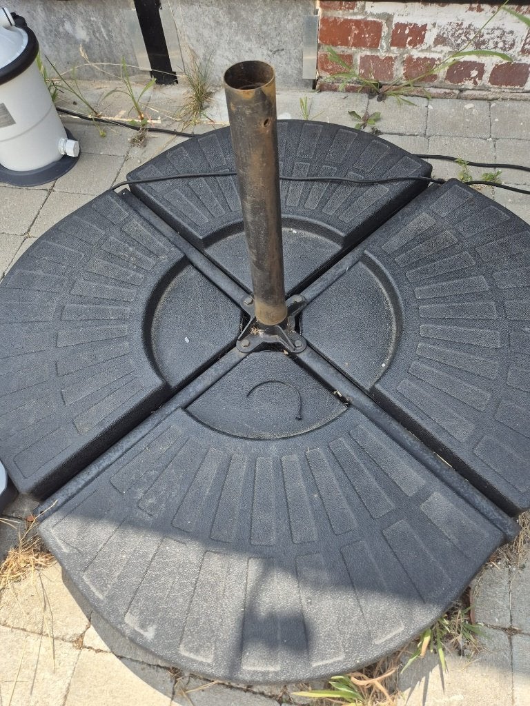 base de parasol, Enlèvement, Utilisé