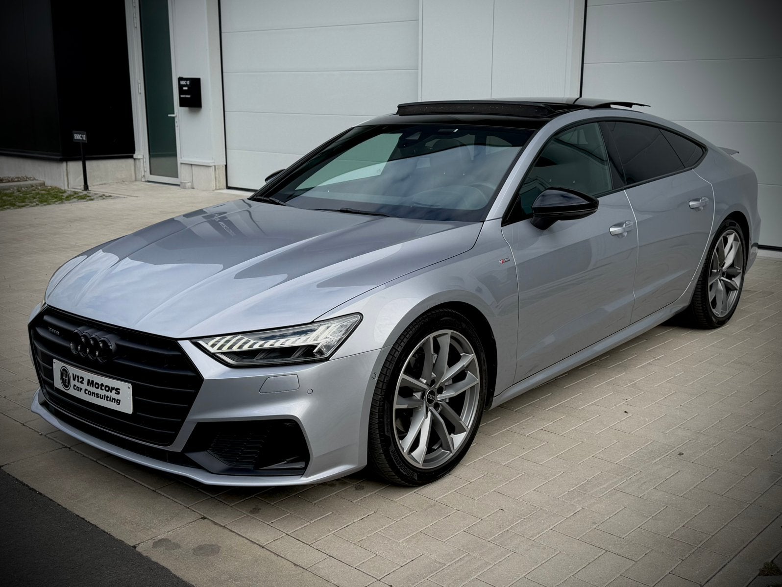 AUDI A7, Auto's, 4 cilinders, Android Auto, https://public.car-pass.be/vhr/cfe89f08-7b81-4b9a-a2e8-987202719d34, Zilver of Grijs