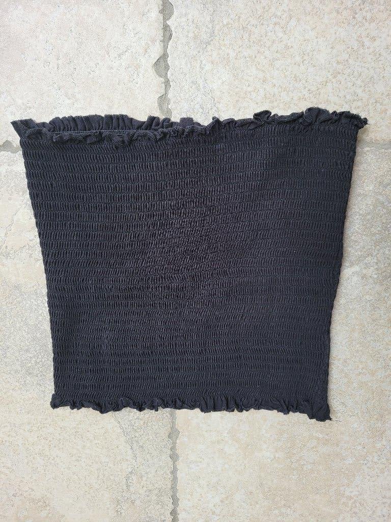 Mooie zwarte bandeau top mt smal, Kleding | Dames, Topjes, Ophalen of Verzenden, Zo goed als nieuw, Zara, Zwart
